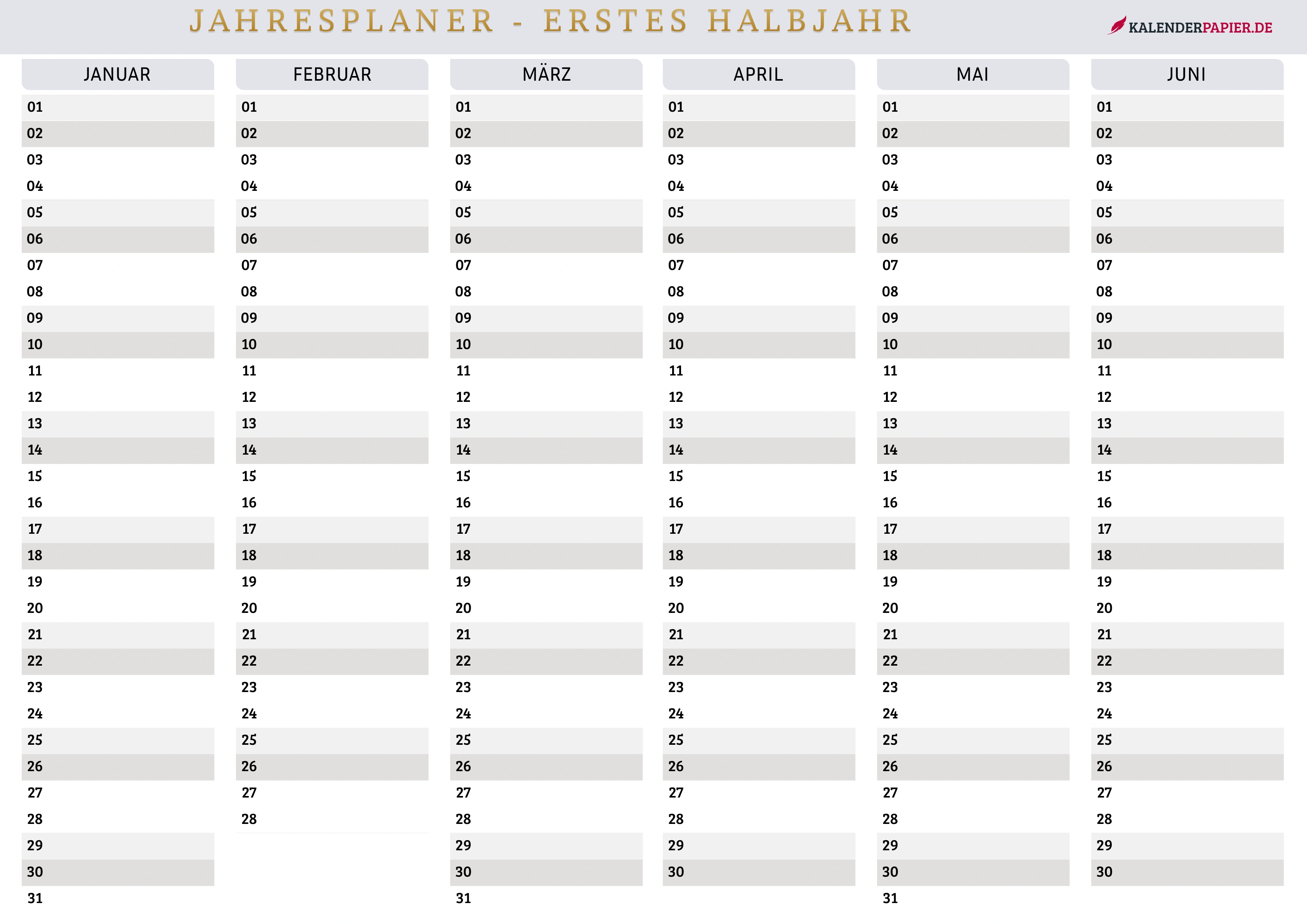Minimalistisches Grau – Erstes Halbjahr