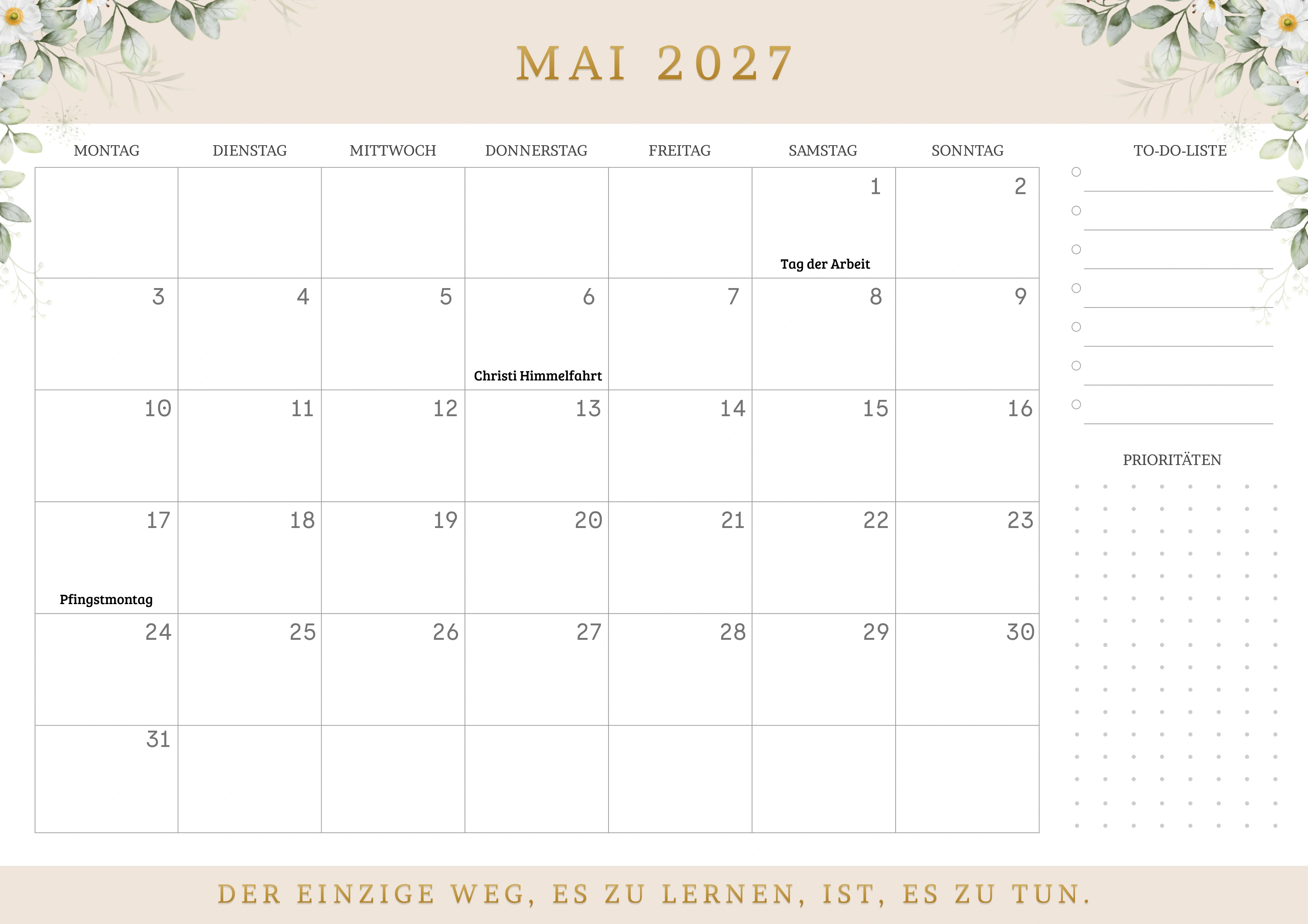 Kalender Mai 2027
