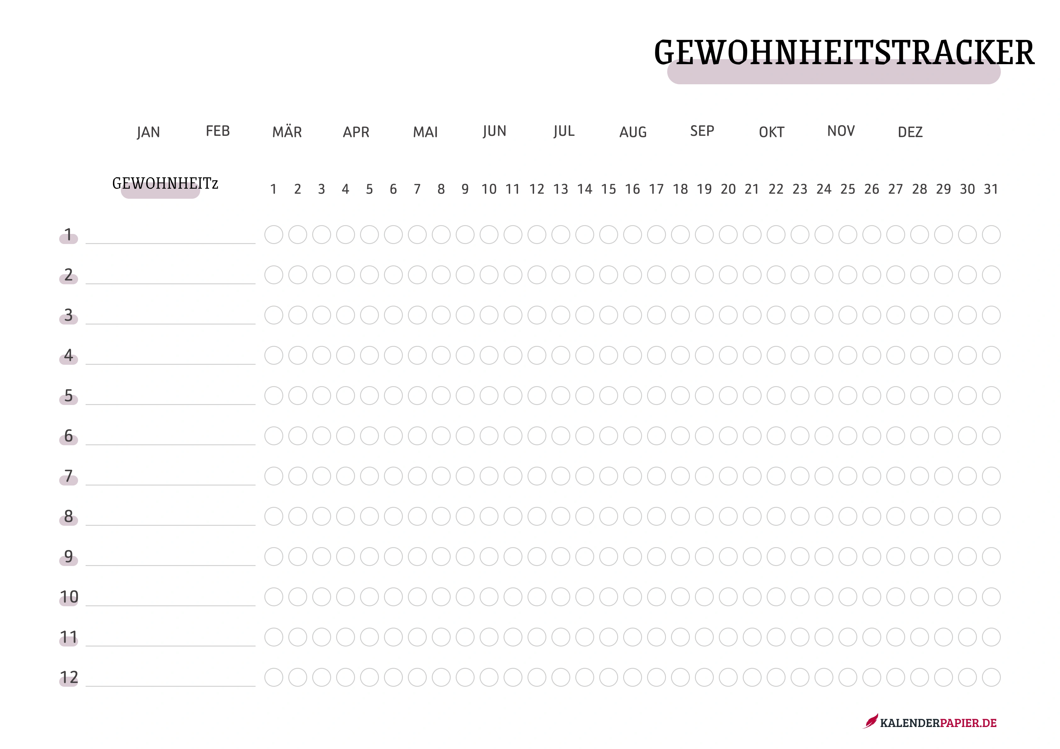 monatsplaner 2026 mit Mondphasen