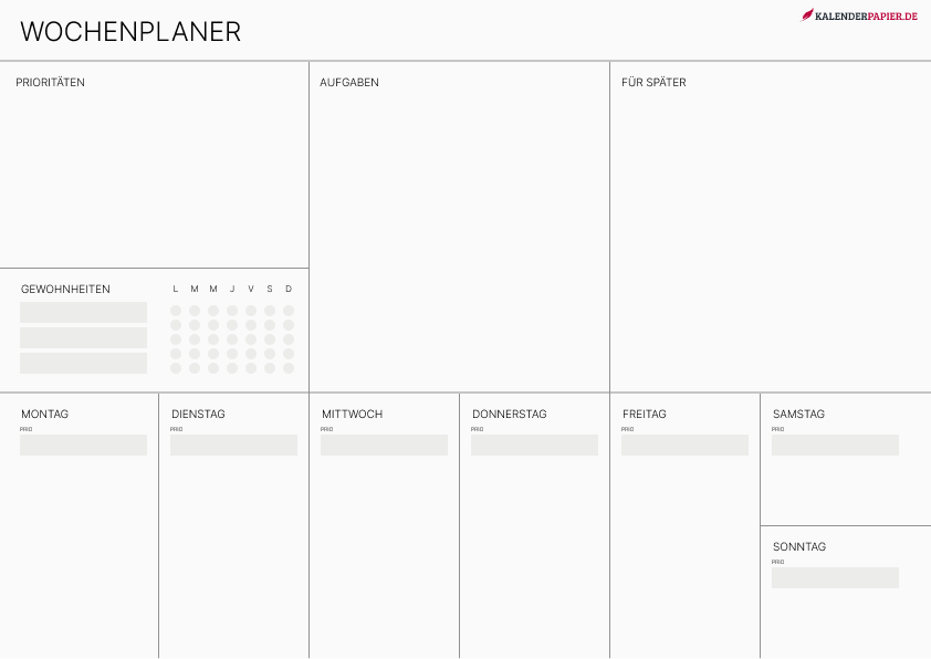 Wochenplaner