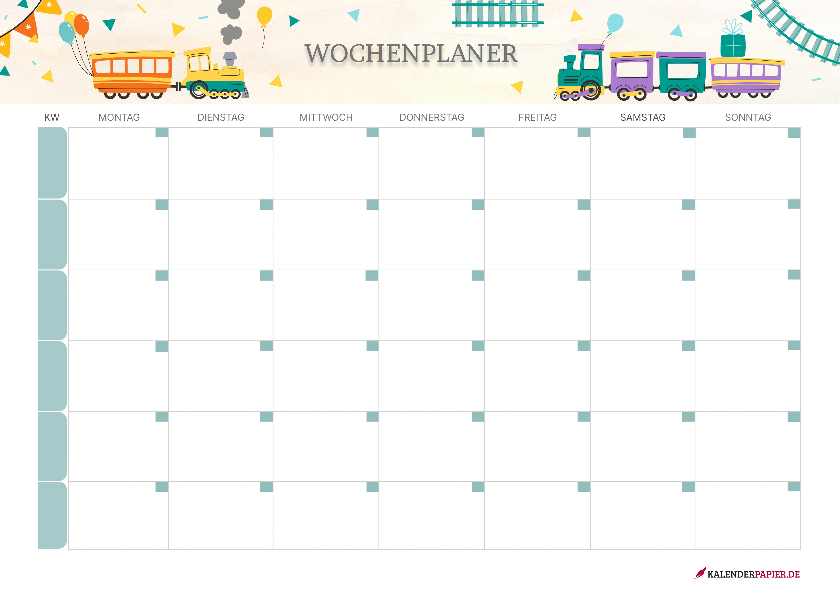 wocheplaner 2026 mit Mondphasen